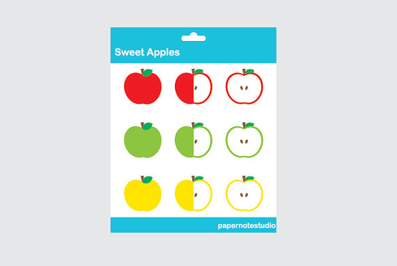 Sweet Apples - Digital Clip Art Set